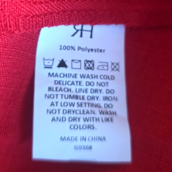 RIHOAS Red Round Neck Cut-Out Midi Dress Size Small - Picture 7 of 10